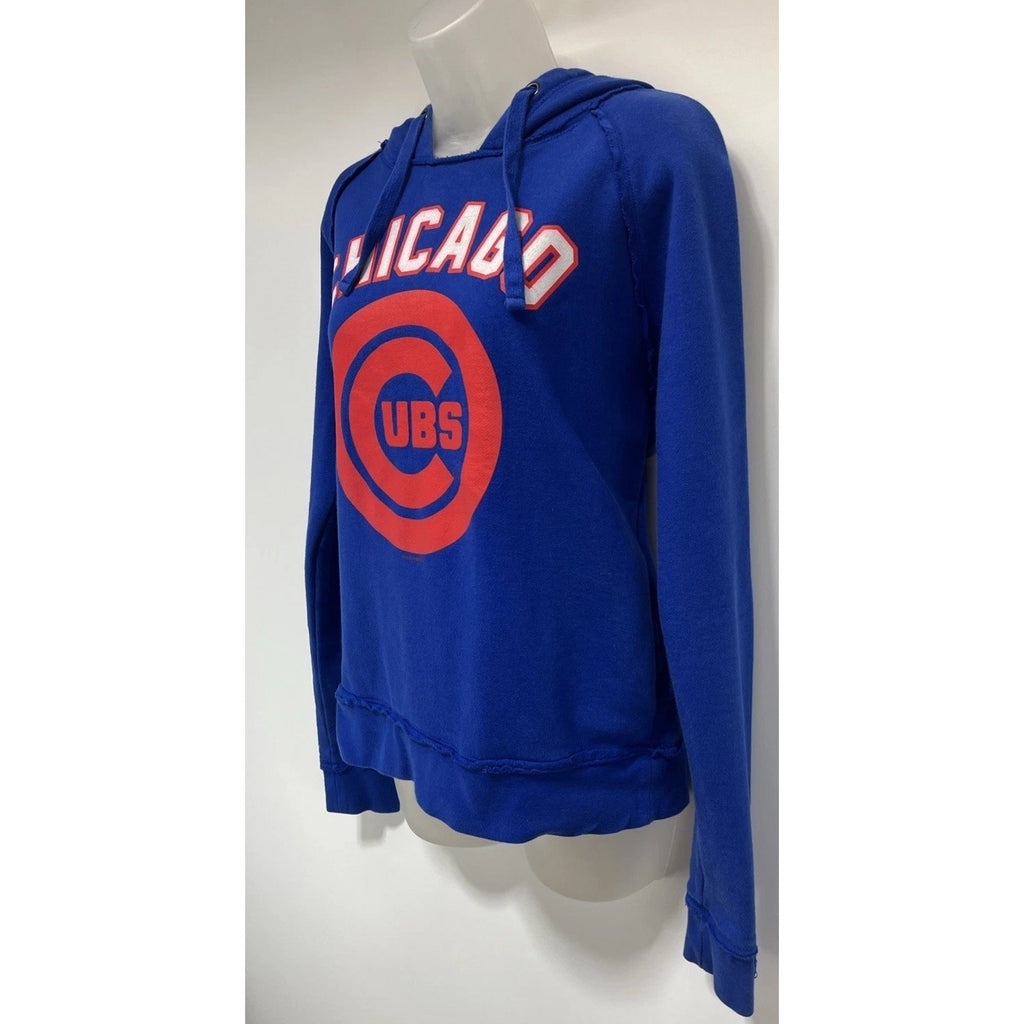 Chicago Cubs 5th & Ocean MLB Hoodie Sweatshirt Blue Pockets Women's Size M 2015