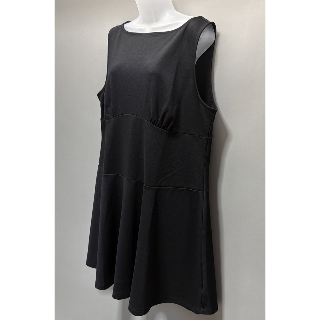 Gap Women's Mini Dress Boat Neck Round Sleeveless Black Size XXL NWT