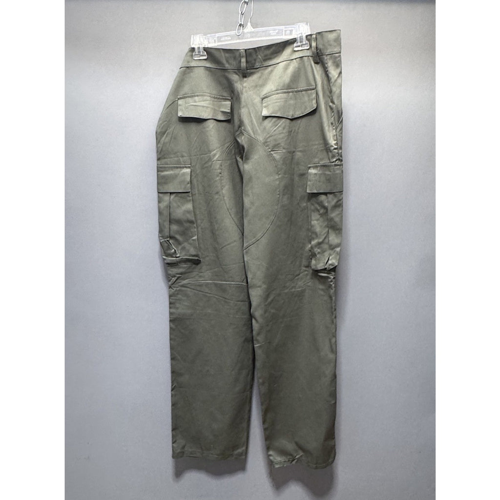 Unbranded Women’s 37X32 Lightweight Cargo Hiking Pants Khaki Green Cotton No Tag
