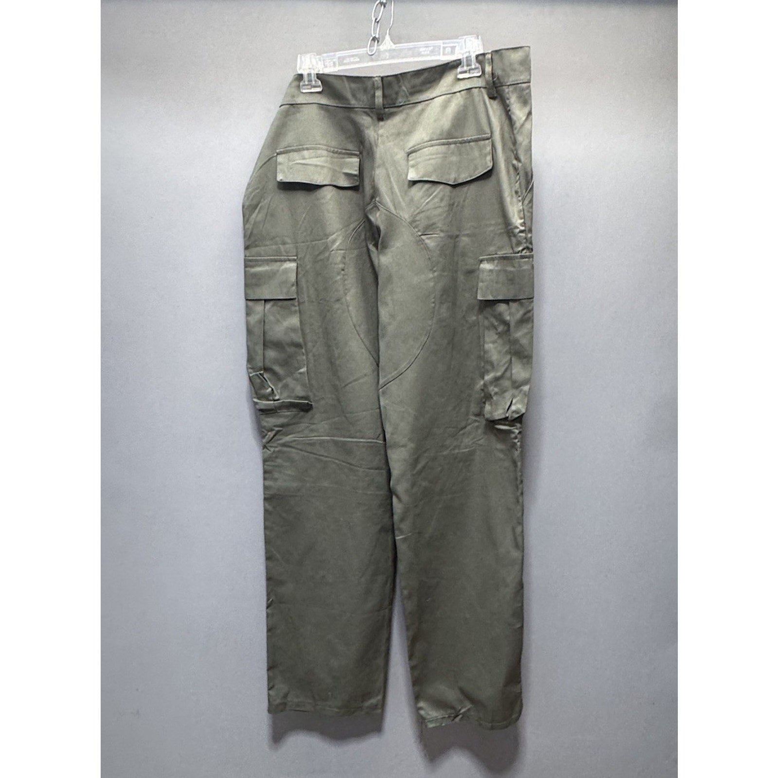 Unbranded Women’s 37X32 Lightweight Cargo Hiking Pants Khaki Green Cotton No Tag