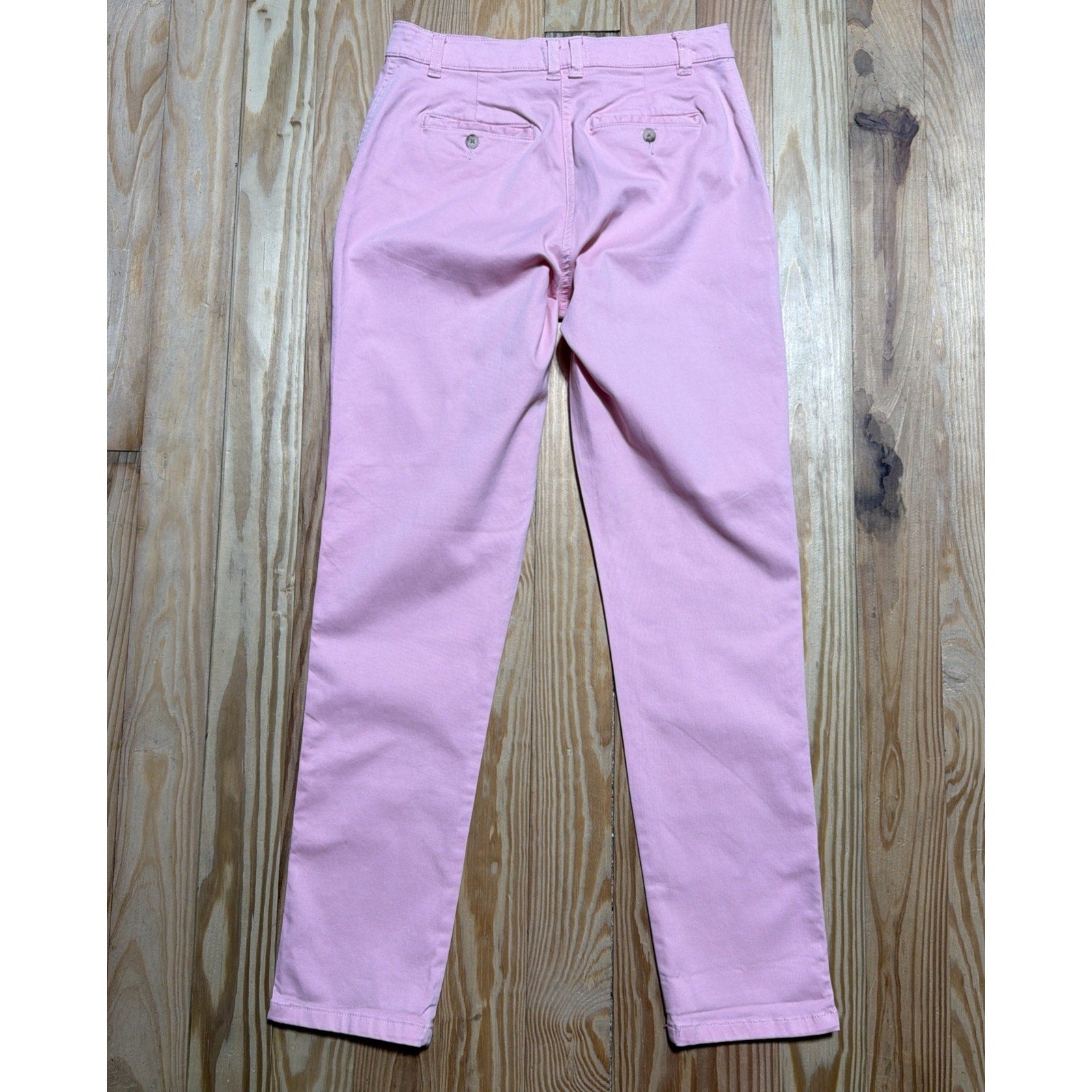 Joules Women Hesford Slim Chinos- Pink Size 6 Mid Rise Stretch