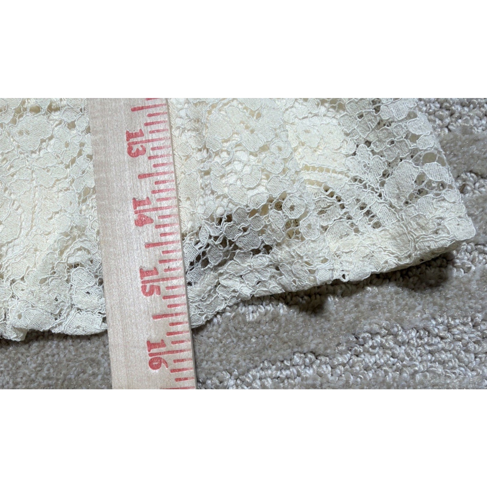 Francesca's Jamie Lace Ruffle Mini Skirt M Ivory Romantic Cottagecore Fairy NWT