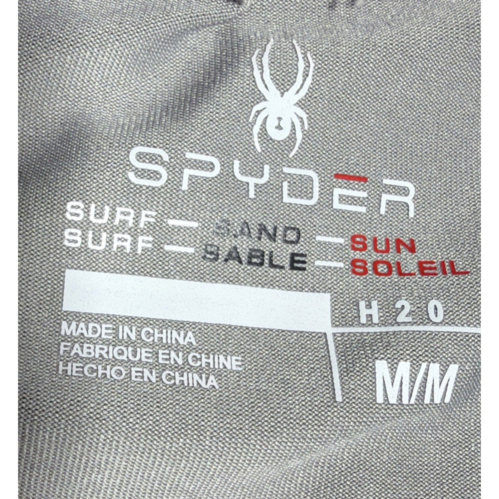 SPYDER Size M Boy Gray Stretch Crew Neck Long Sleeve Breathable Athletic Top 826