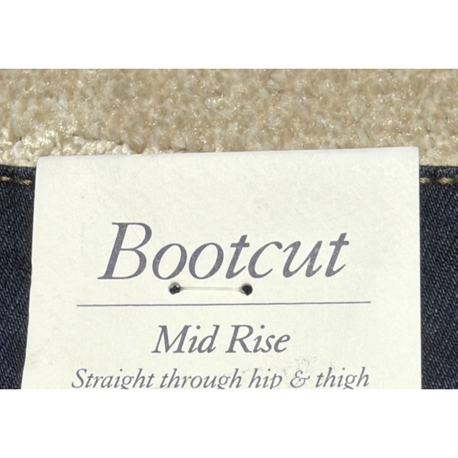 2019 Croft & Barrow Rinse Blue Stretch Jean Bootcut Premium Denim Jeans 14 NWT