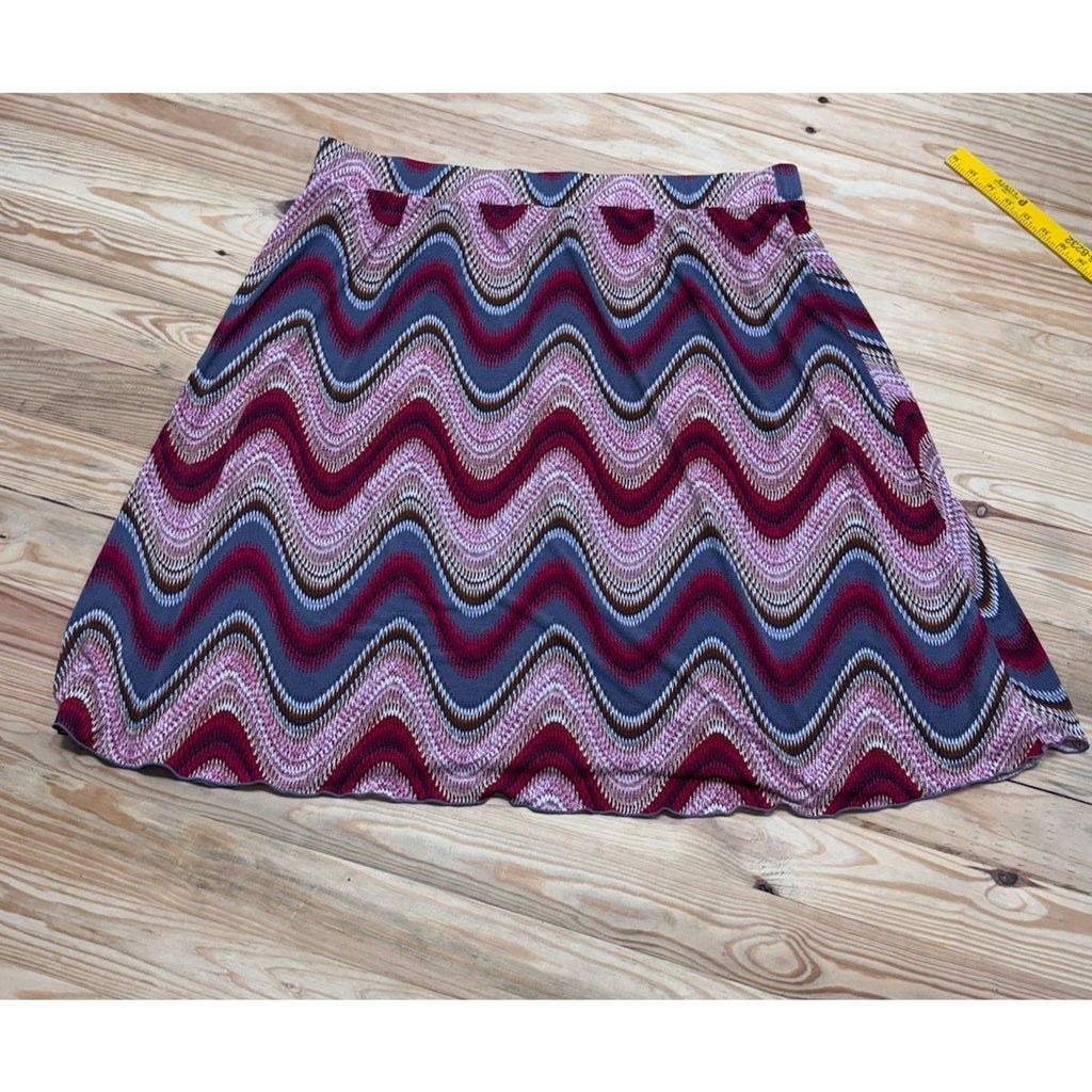 Cato Women's Casual Skirt A-Line Elastic Waist Knee Length Multicolor Size 18/20