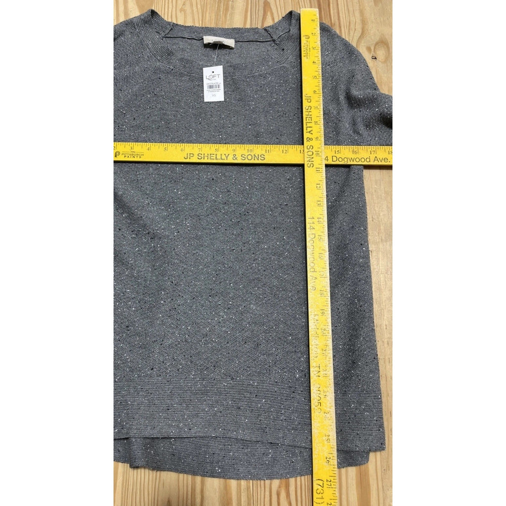 Loft Sweater Gray Long Sleeve Women's Extra Small NWT