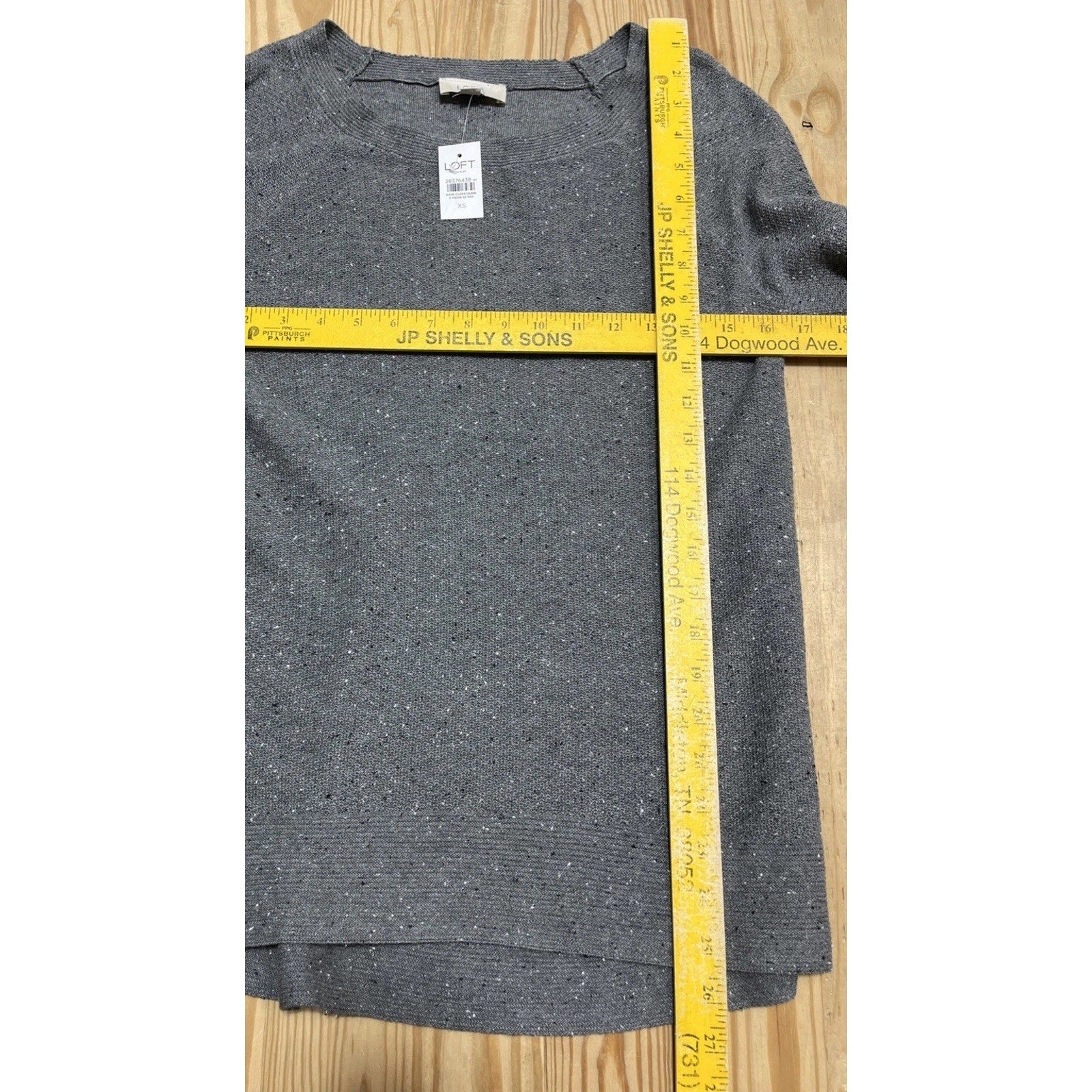 Loft Sweater Gray Long Sleeve Women's Extra Small NWT