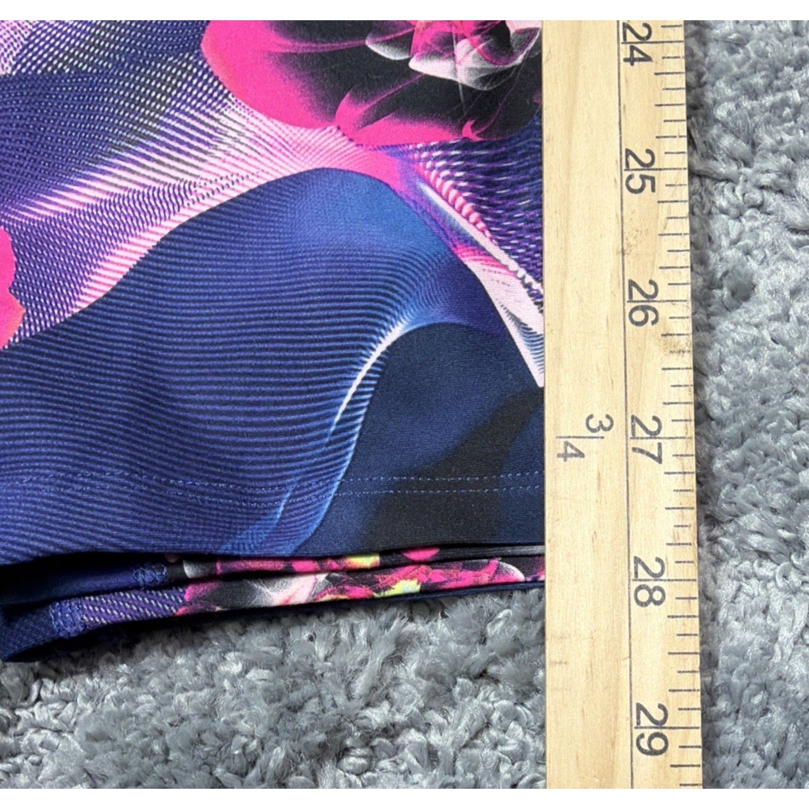 Womens Athletic Works multicolor Floral yoga pants, Size XL, New , AQ0393