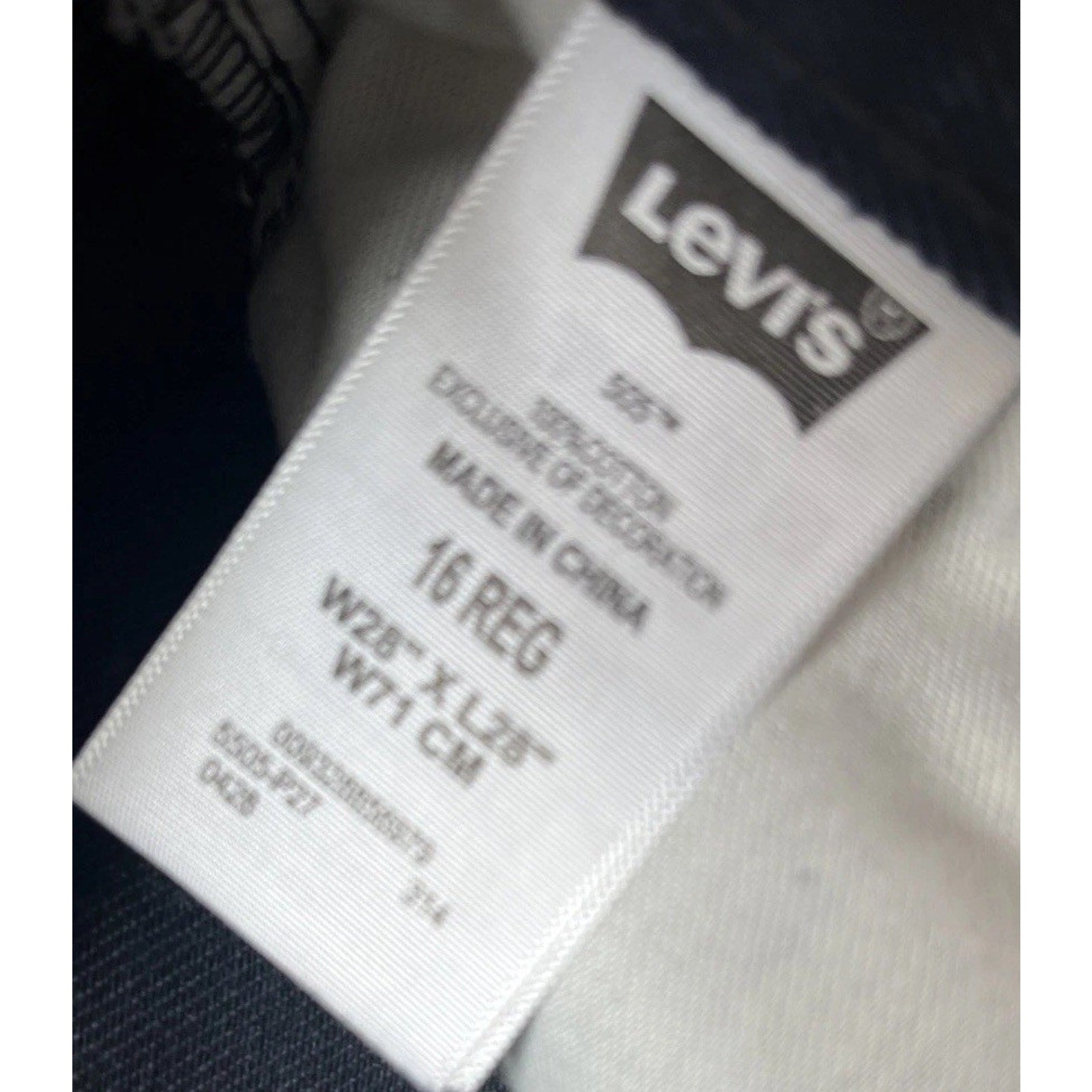Levi's 505 Regular Fit Overdyed Jeans Men's 28x28 Dark Blue Denim