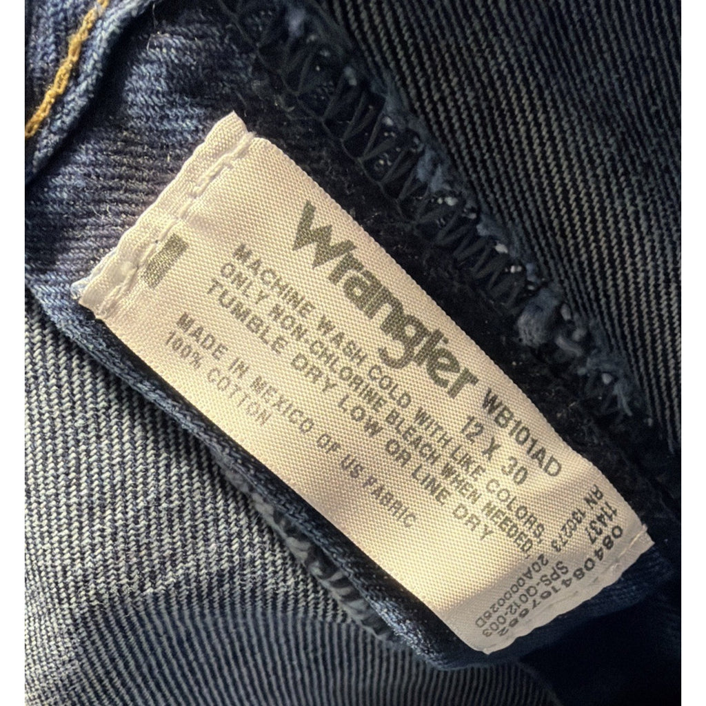 Wrangler Blues Womens Relaxed Fit Denim Blue Jeans Tapered Leg Size 12x30 New