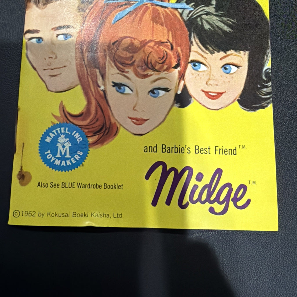 SMALL 1962 FASHION CATALOG FOR BARBIE KEN AND MIDGE MINIATURE MAGAZINE