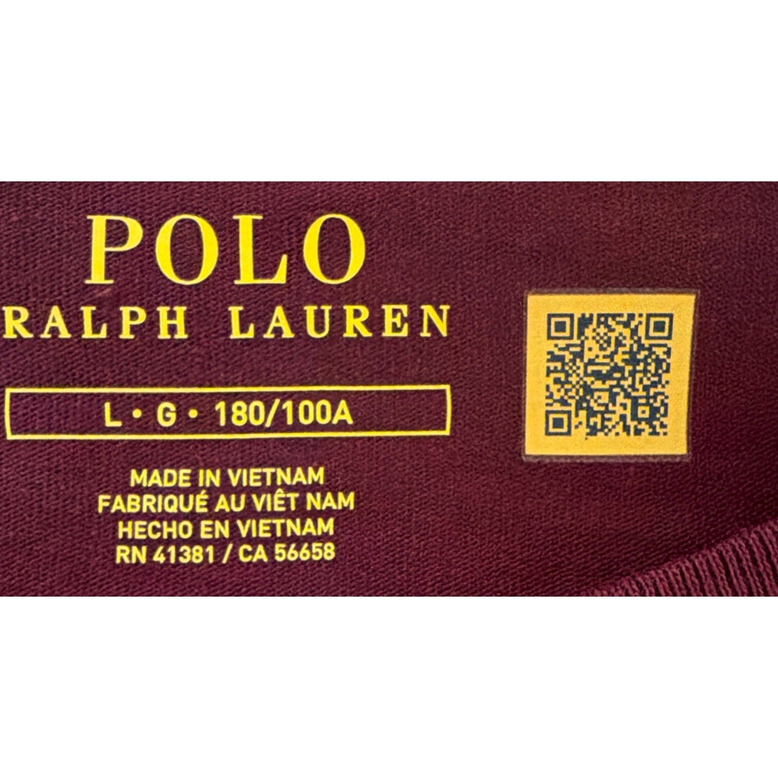 Polo Ralph Lauren Long Sleeve Red Shirt Men’s Large NWOT