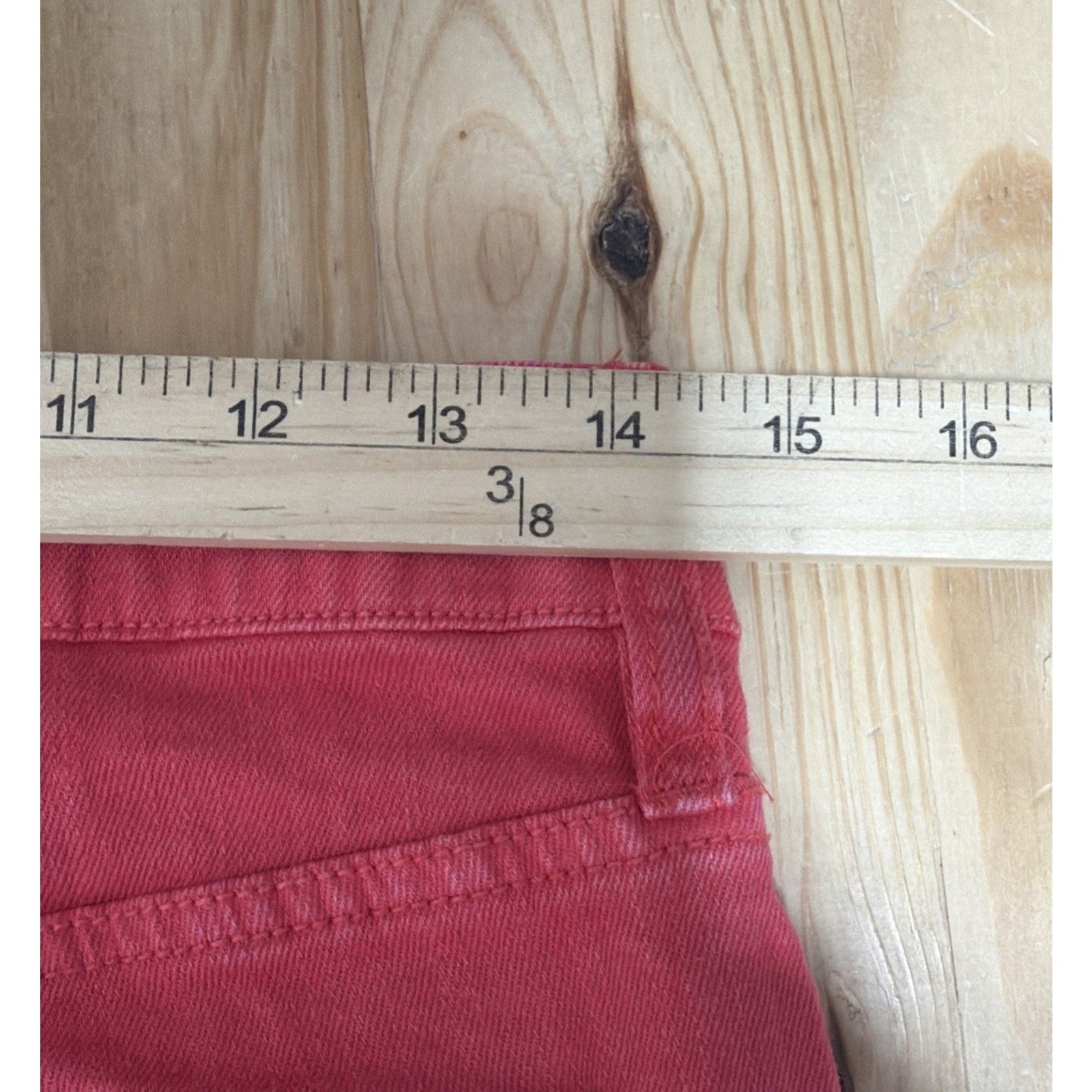 a.n.a A New Approach Bermuda Denim Shorts Size 4 High Rise Vivid Raspberry