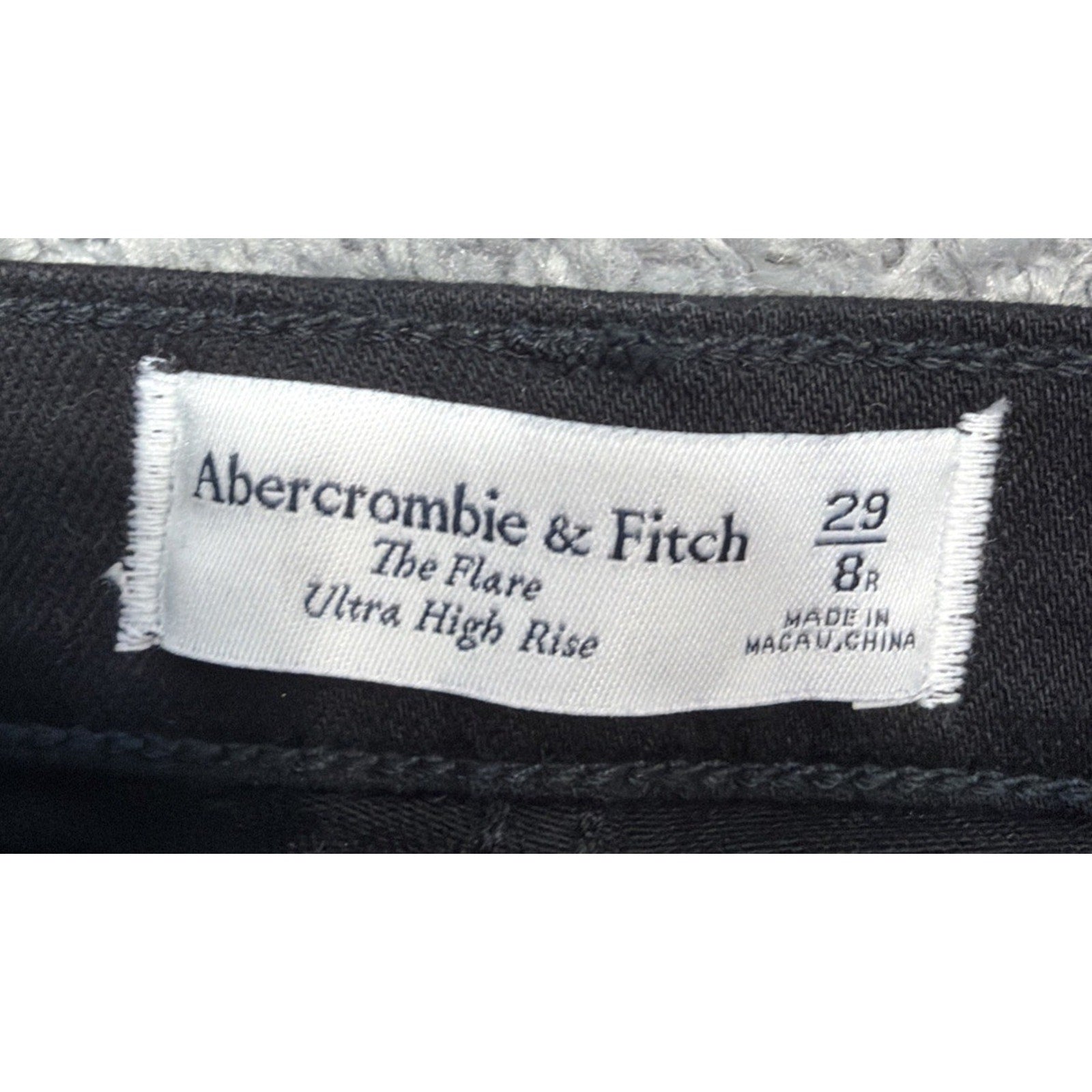 Abercrombie & Fitch The Flare Ultra High Rise Jeans Size 29/8 Regular Black New