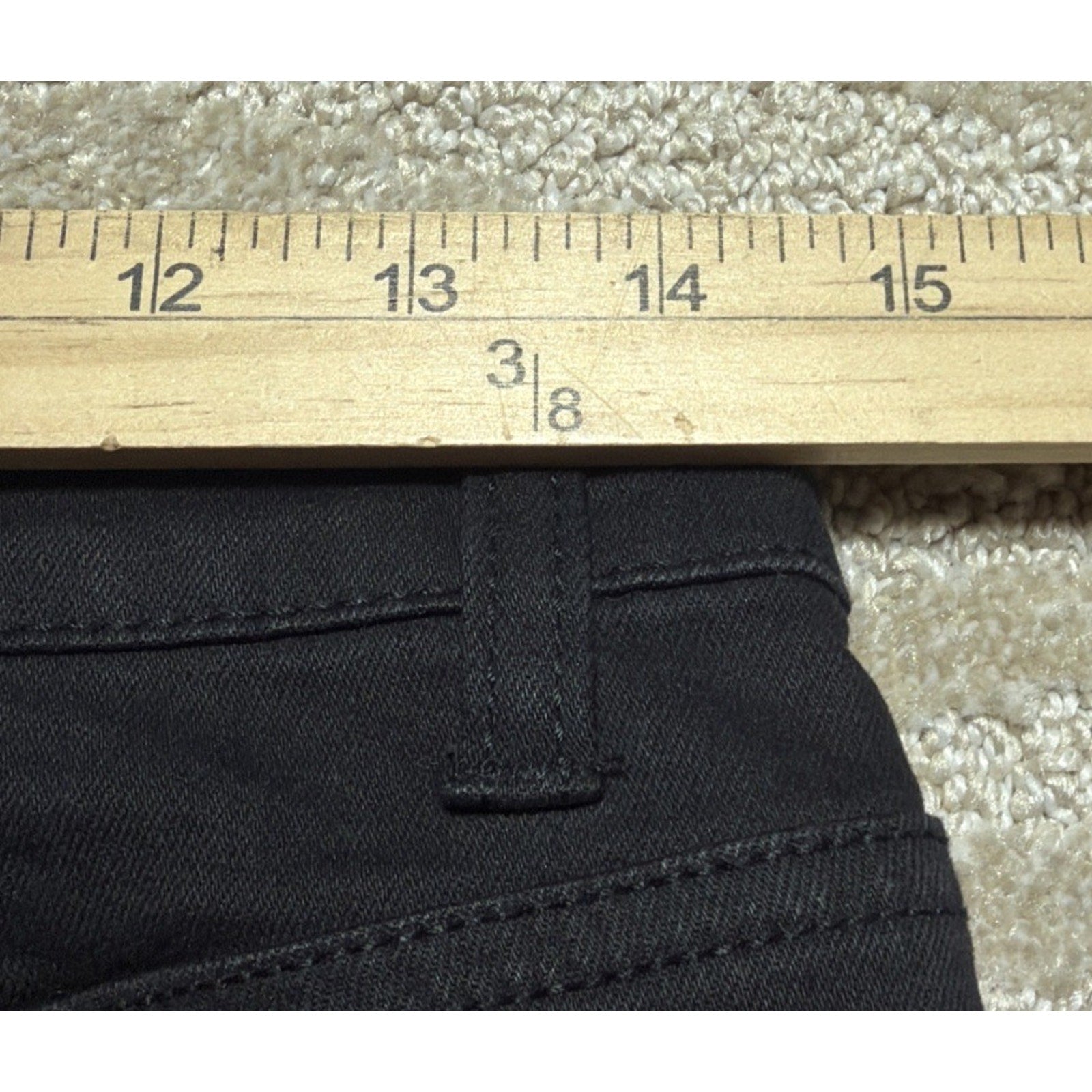 WAX Jeans Women's Size Large Stretch Midi Skirt Button Fly Black Wash NWT