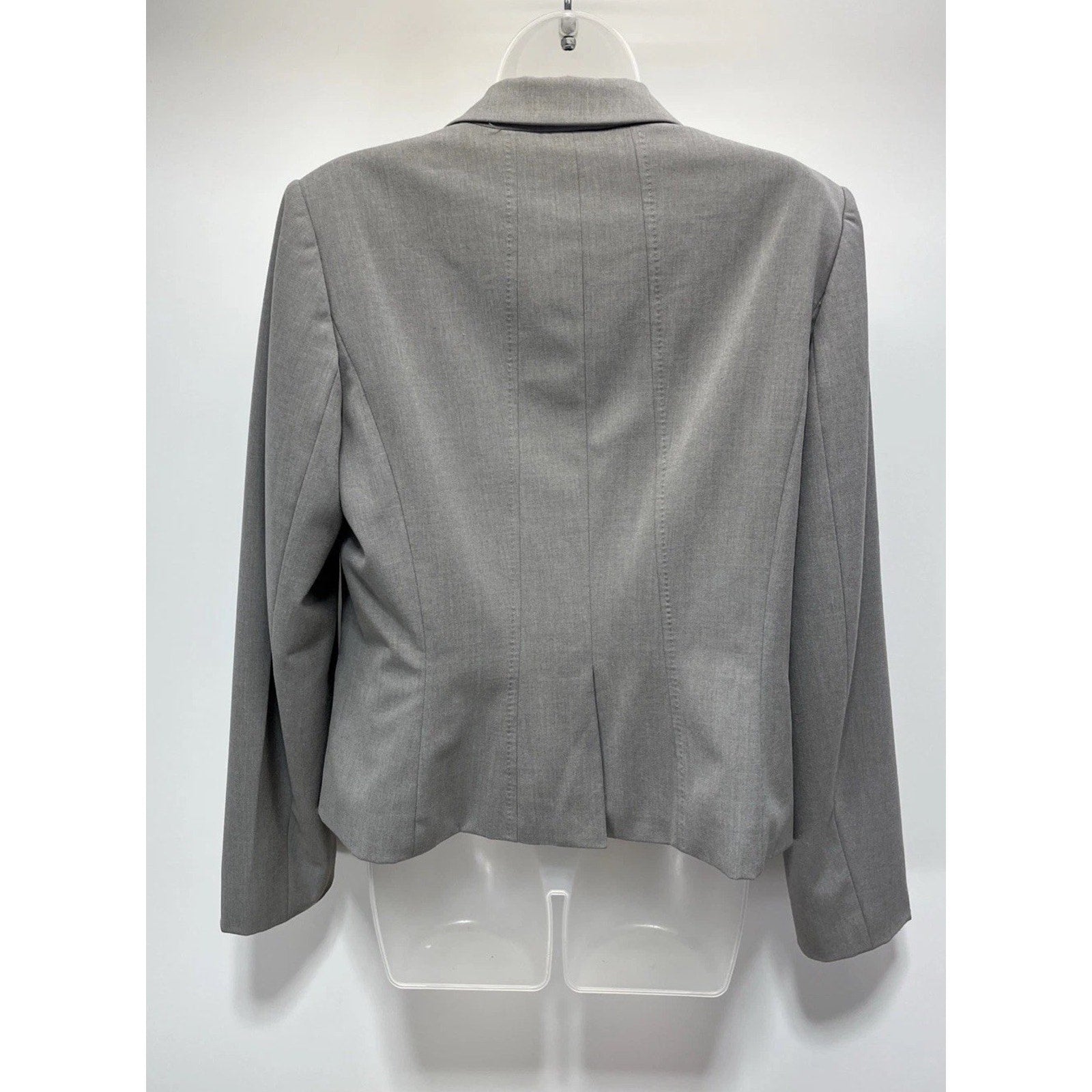 Calvin Klein Luxe Stretch 2 Button Notch Lapel Long Sleeve Lined Blazer Size 12