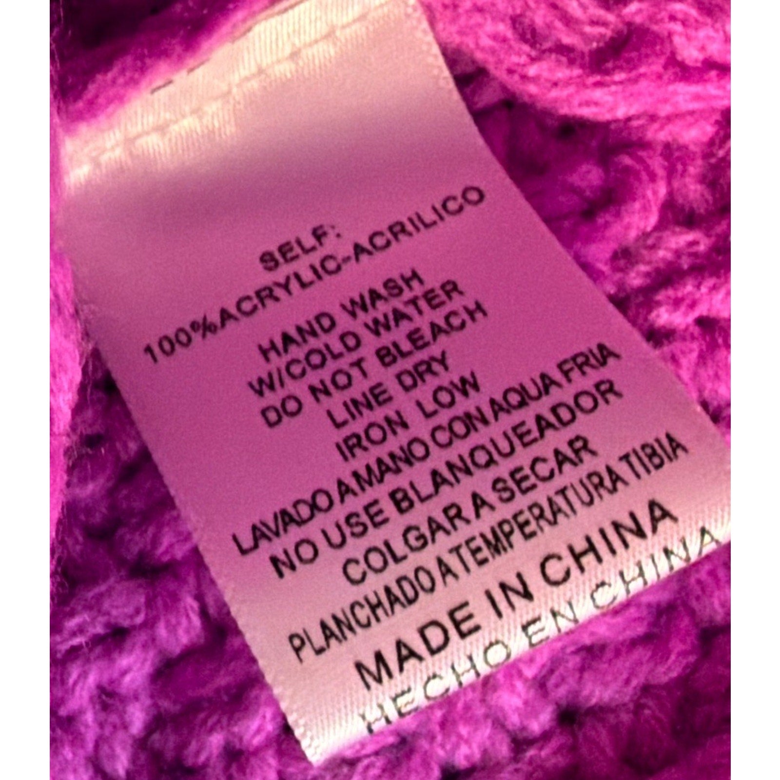 Altar'd State Sweater Womens L Orchid Cable Knit Oversized Crewneck Chunky NWT