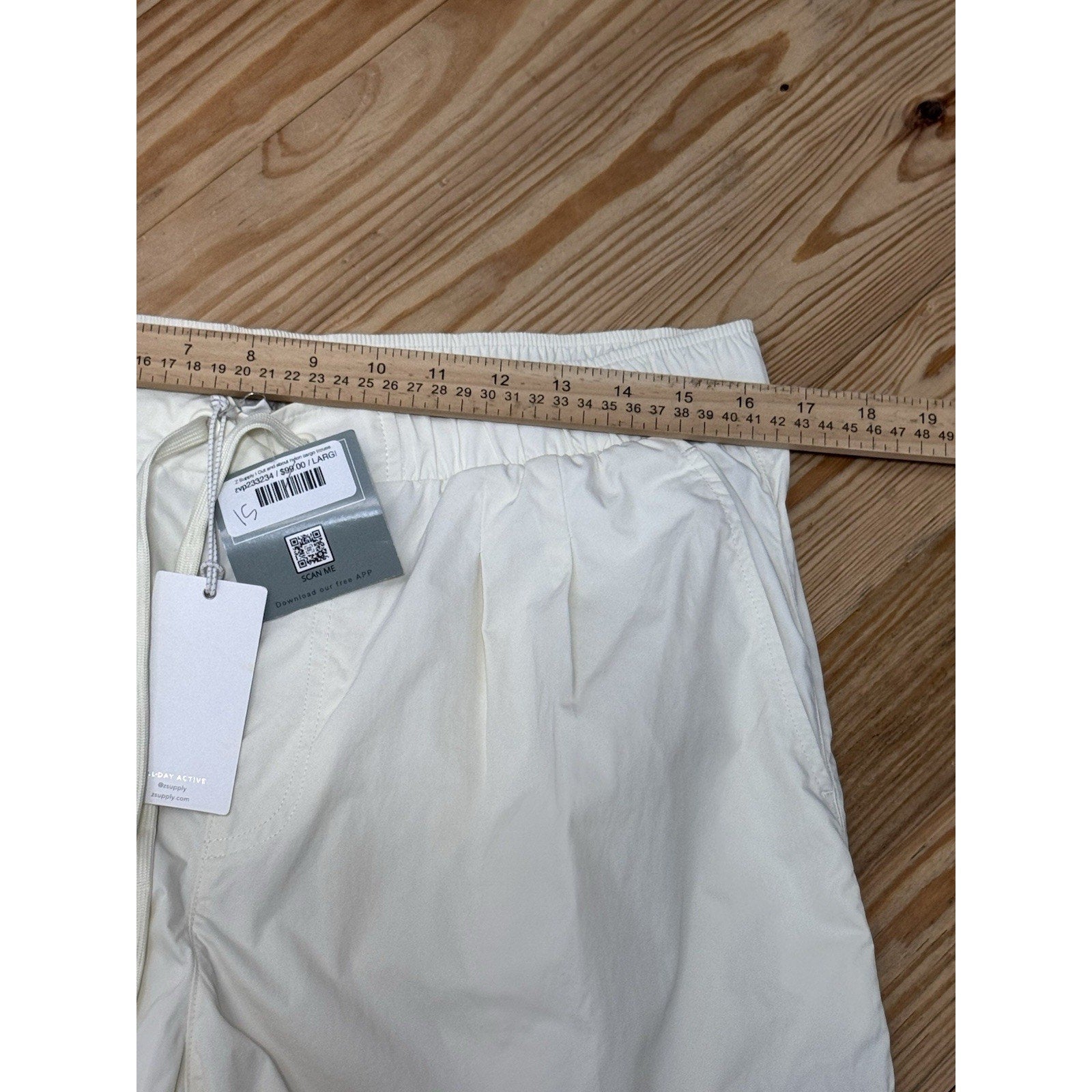 Z Supply Nylon Sandstone Cargo Pants Soft Weekend Women’s Size Large NWT
