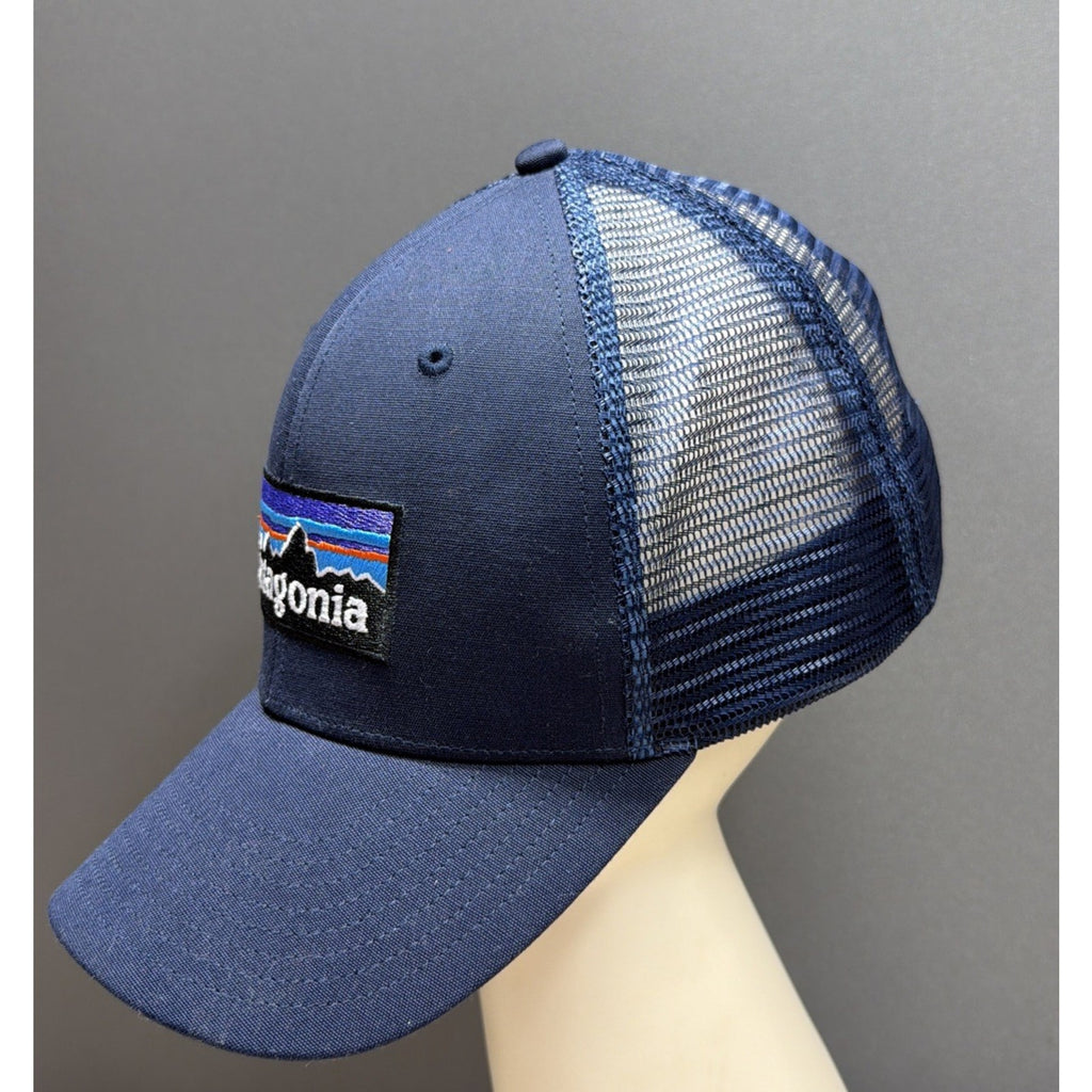 Patagonia P-6 Logo LoPro Trucker Hat Navy Blue