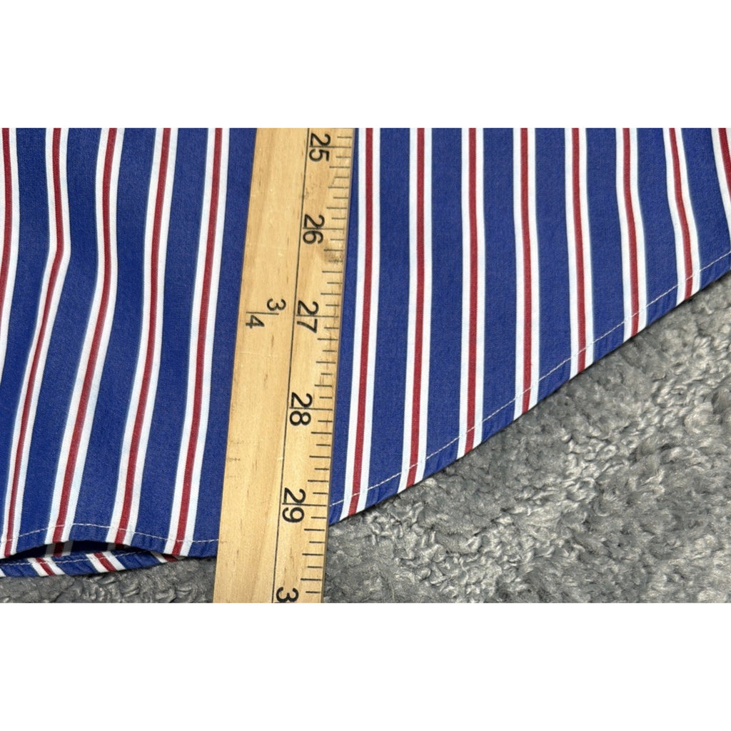 Ralph Lauren Mens Striped Button Down Long Sleeve Dress Shirt M Classic Fit Prep