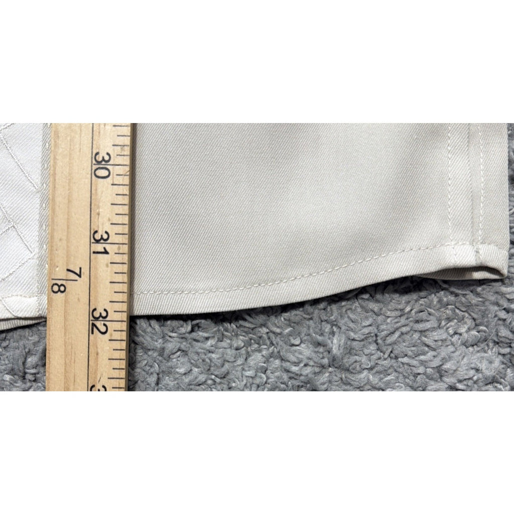 Tulliano Men’s 100% Silk Button Front Shirt XXL Beige Taupe Colorblock LS NWT