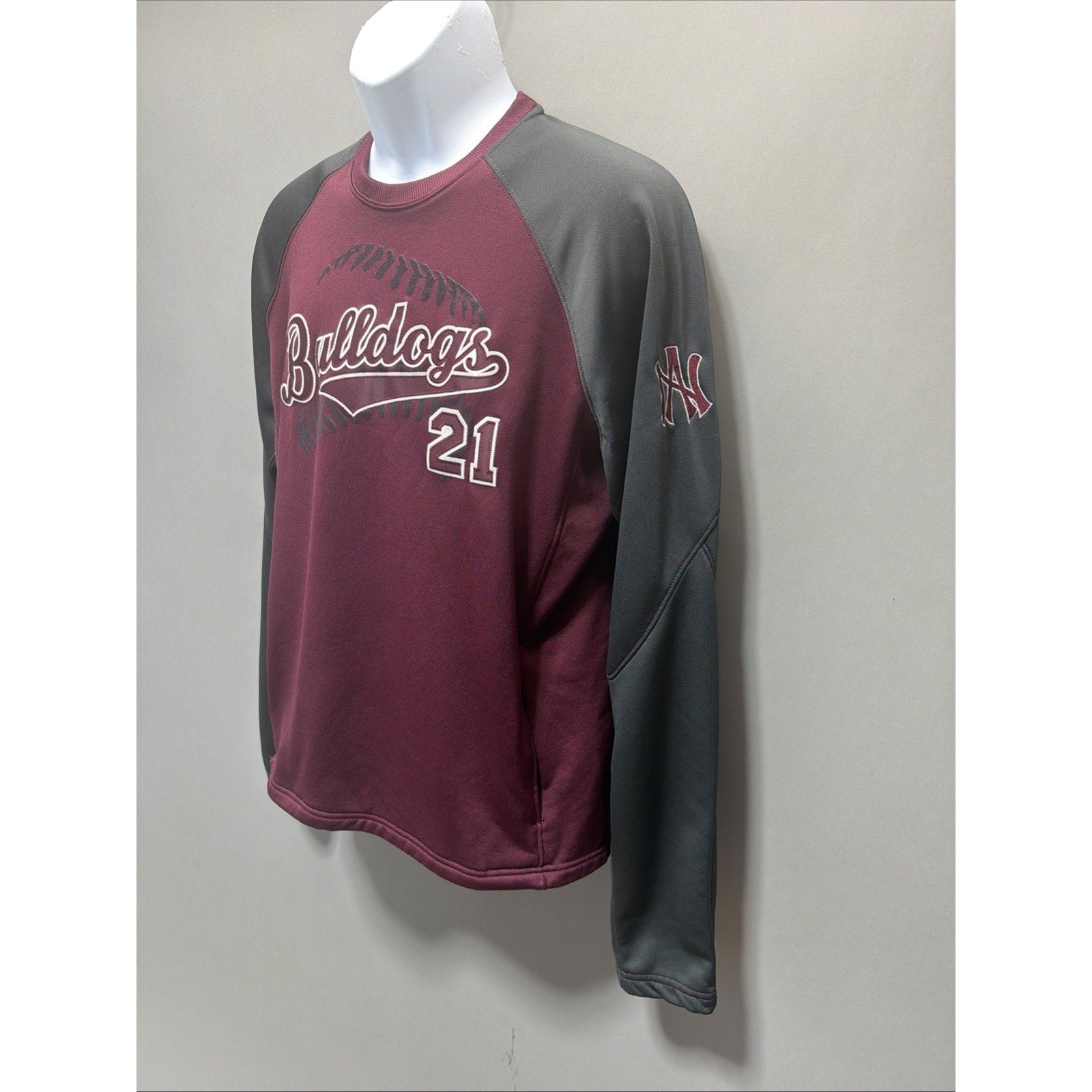 XGrain L Mens Long Sleeve Fleece W Pockets Mississippi State Bulldogs Baseball