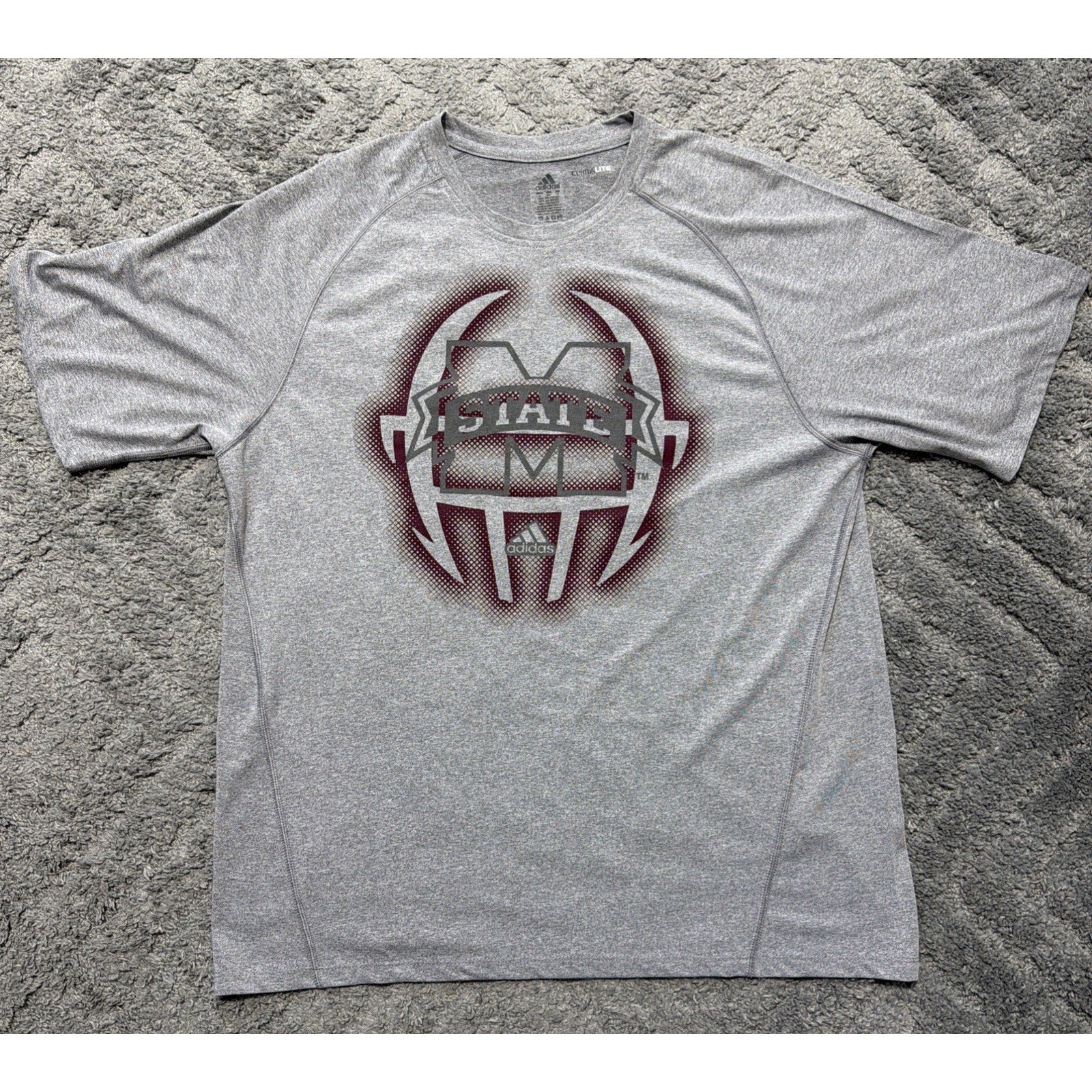 Mississippi State Bulldogs Adidas Climalite Shirt Football XL Excellent