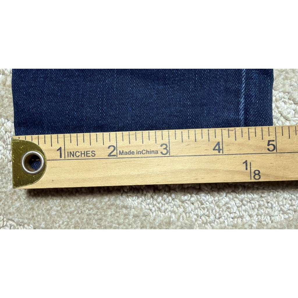 KanCan Los Angeles Mid Rise Dark WASH Skinny Denim Jeans Cut # 3672 Size 7/27