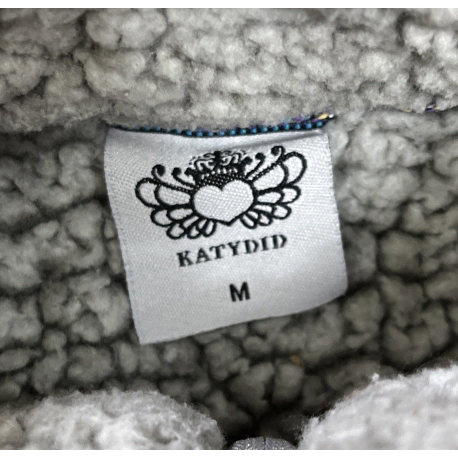 Katydid Gray Frosty Tipped Sherpa Pullover Size Medium