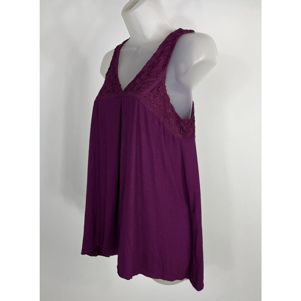 Knox Rose Tank Embroidered SZ XS Cross Stitch Floral Sleeveless Boho
