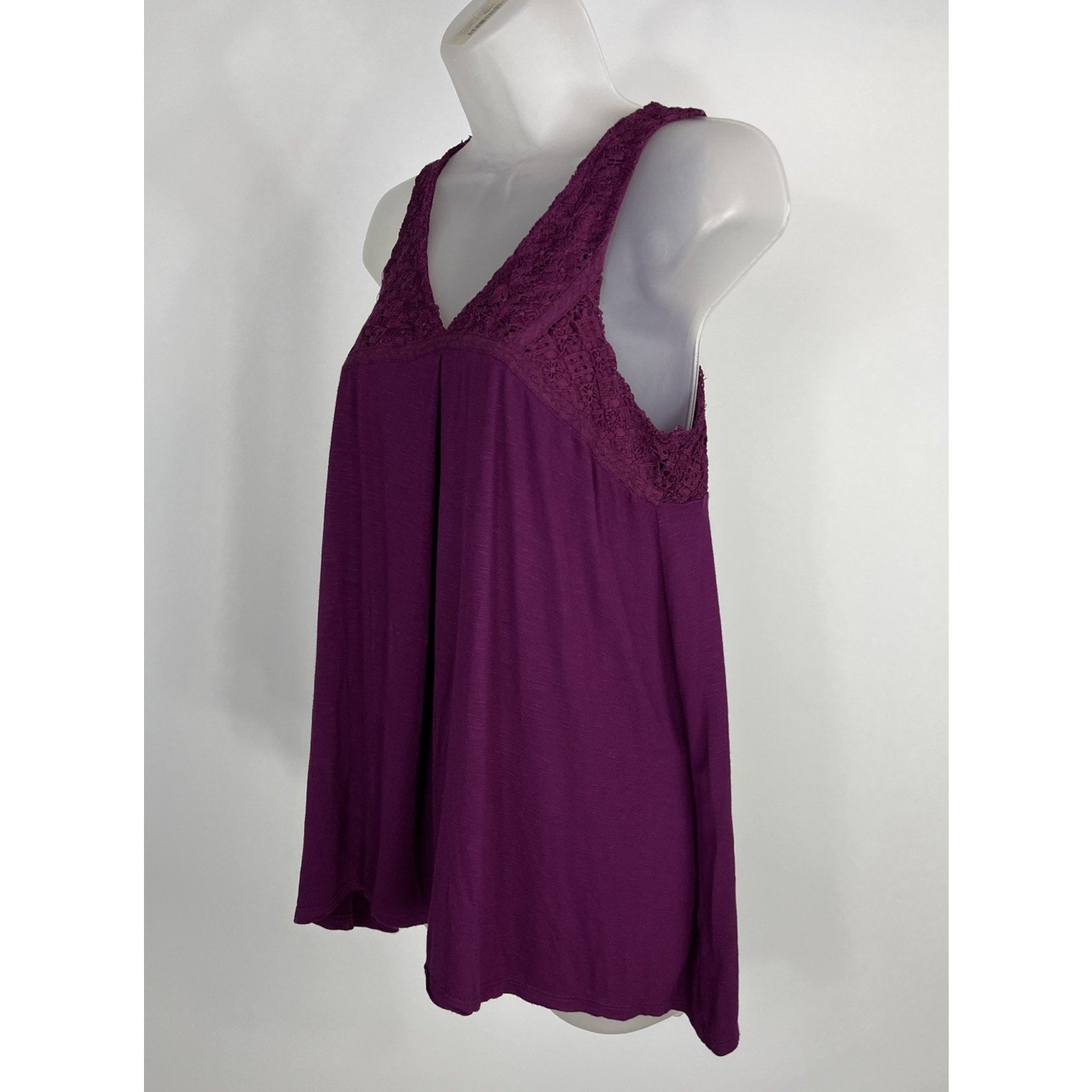 Knox Rose Tank Embroidered SZ XS Cross Stitch Floral Sleeveless Boho