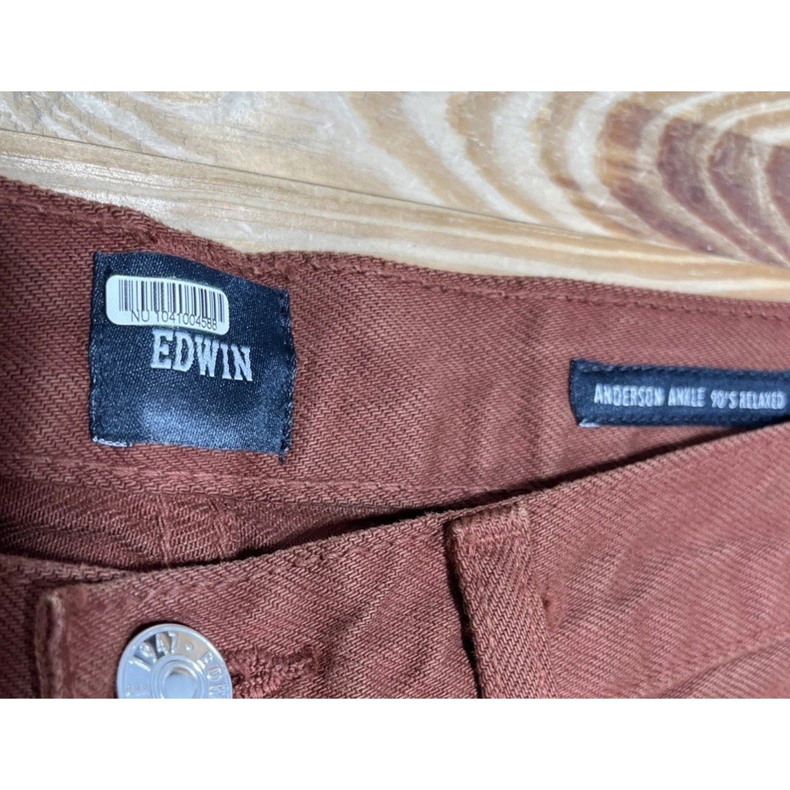 NWT EDWIN Women’s Jeans Anthropologie Anderson Ankle Spice Brown - Size 25