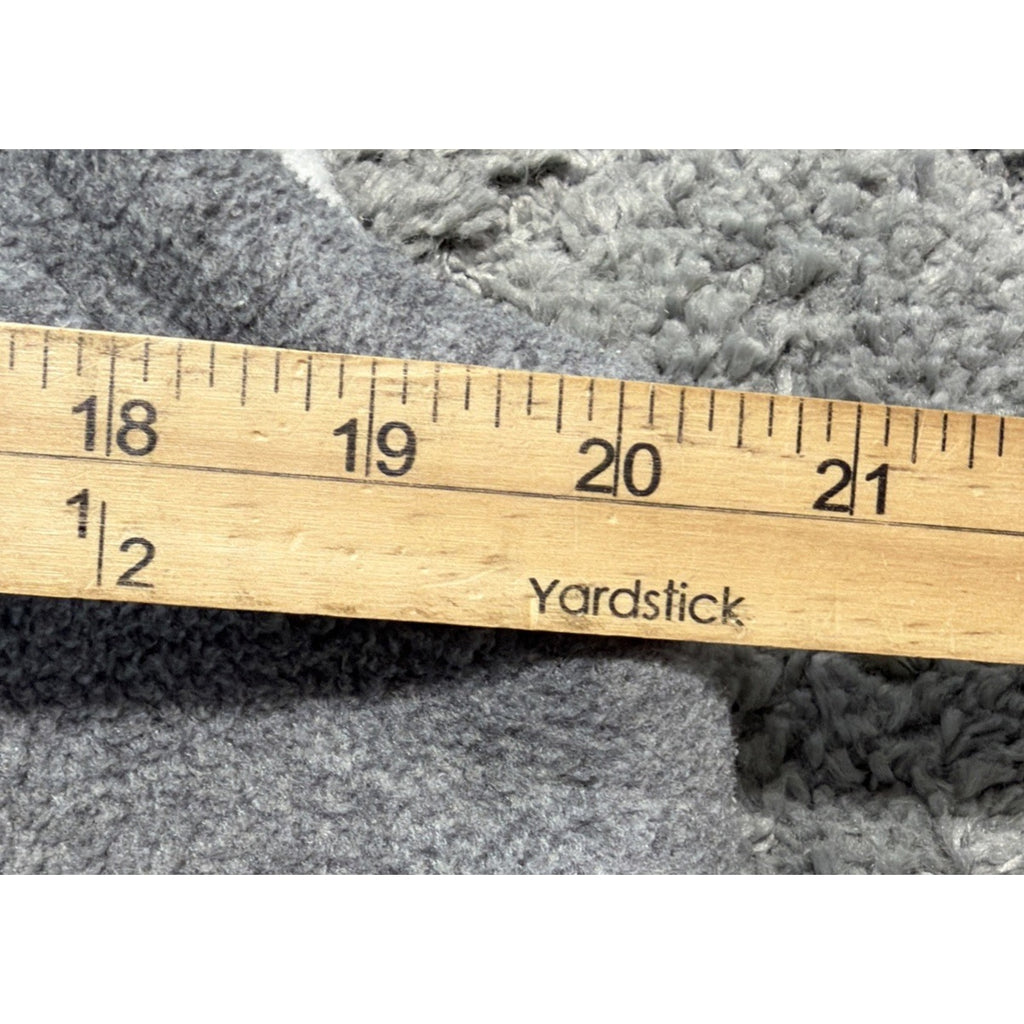 Coaco NY Fleece Polyester Soft Warm Full Zip Hooded Vest Light Grey Womens Sz M