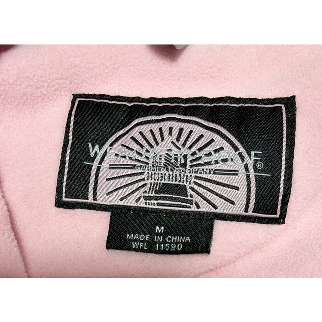 Mississippi State Bulldogs Jacket Womens M pink Fleece Full Zip Weatherproof