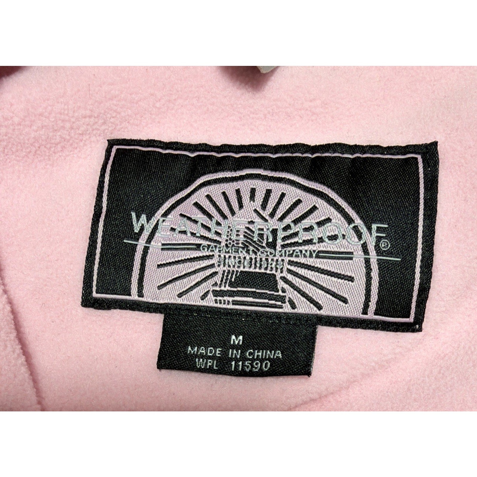 Mississippi State Bulldogs Jacket Womens M pink Fleece Full Zip Weatherproof