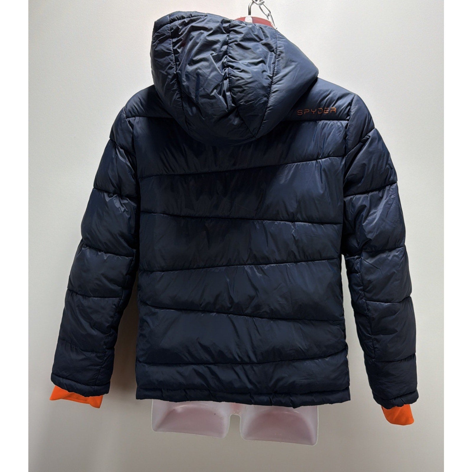 Spyder Blue Nexus Insulated Hooded Puffer Jacket Coat Teen 14-16 L