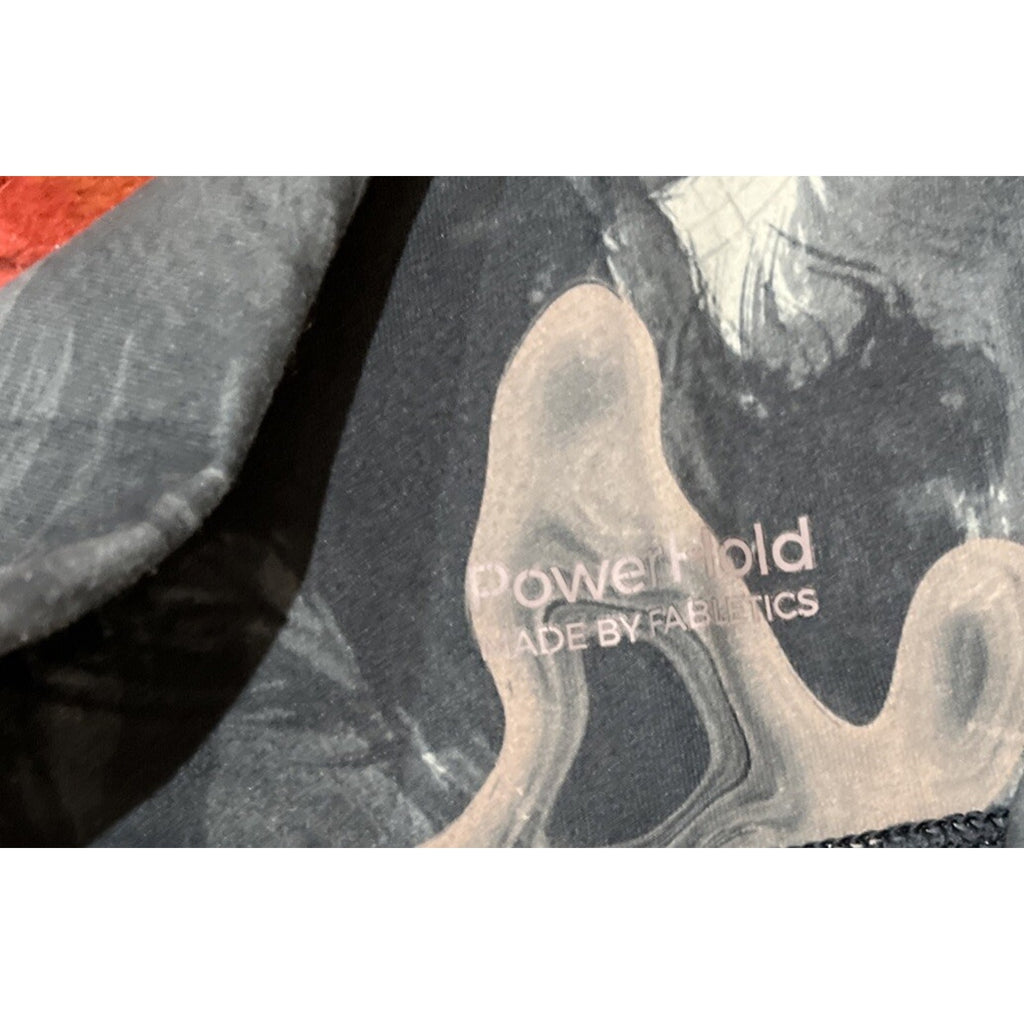 Fabletics Powerhold High Waisted 7/8 Leggings Marbling Pine Extra Small