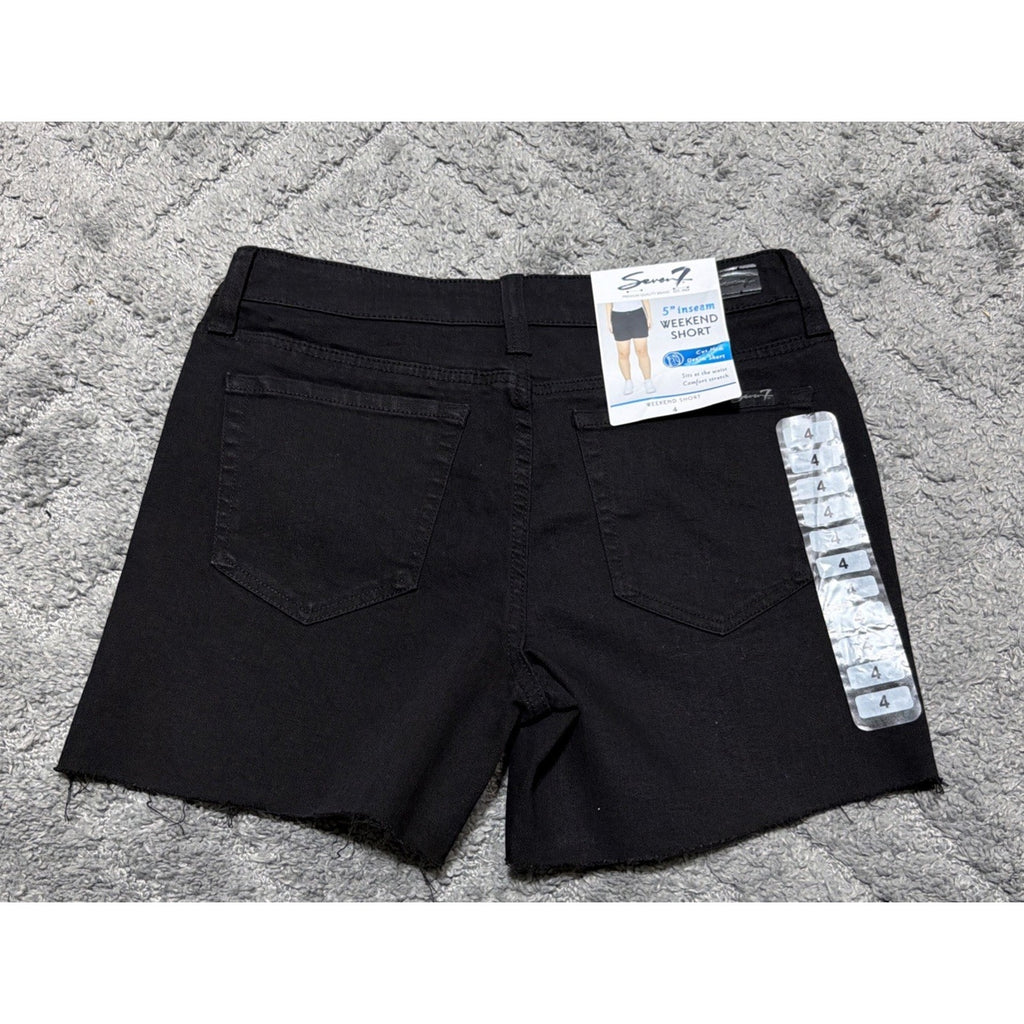Seven Weekend Shorts Womens Size 4 29x8 Black Cutoff RN109890