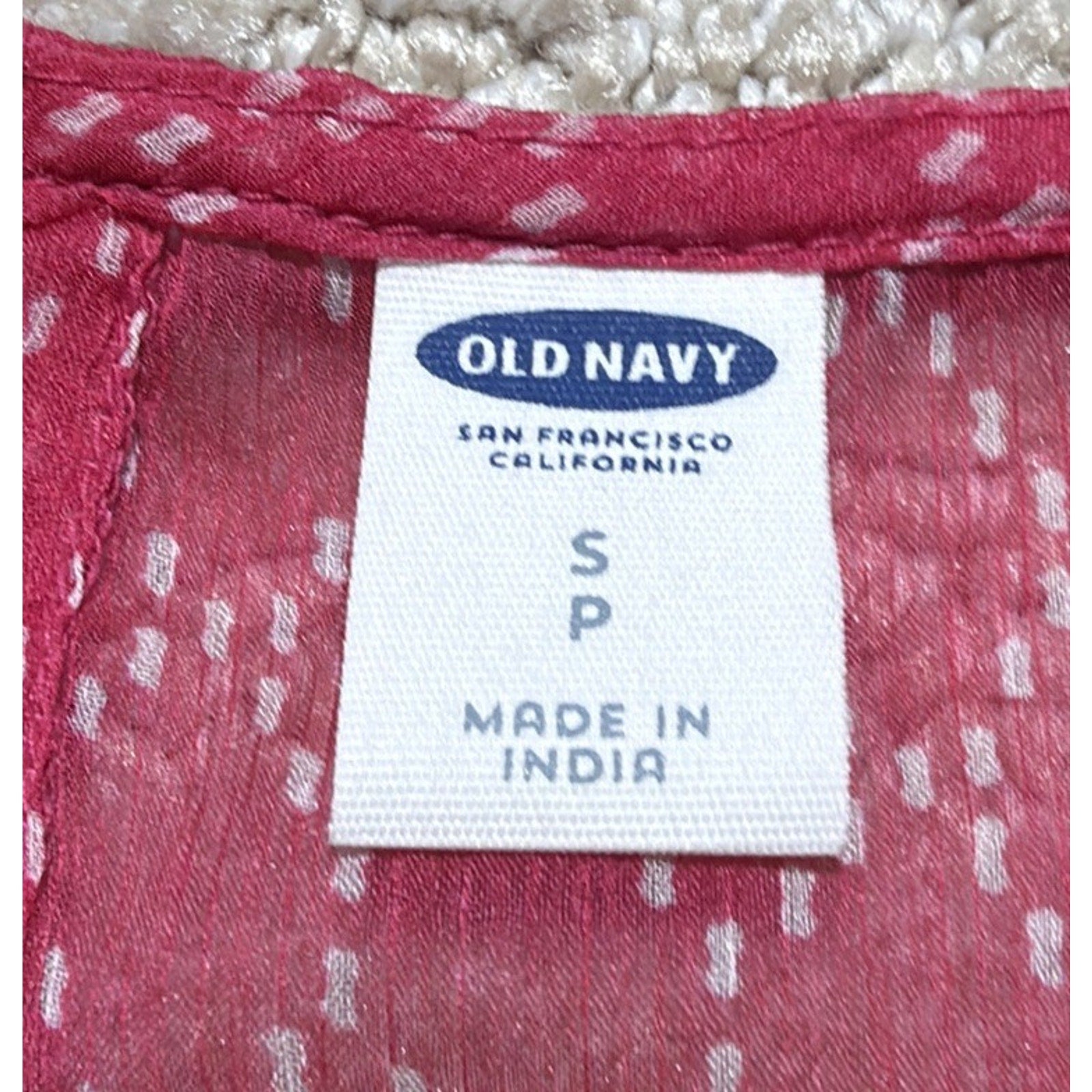 Old Navy Tank Women Small Pink Casual Summer Career Sleeveless Peplum Blouse NWT