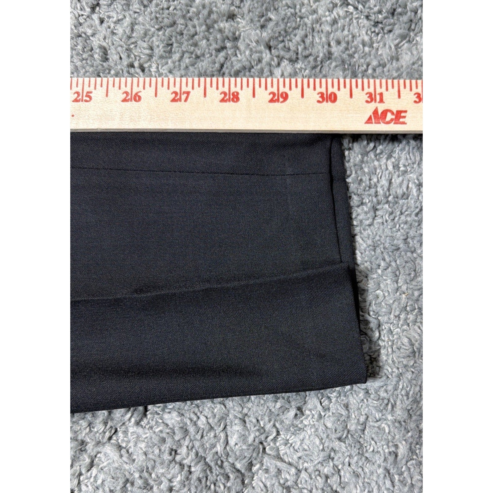 New Haggar H26 Dress Pant Mens 32W 32L Black Stretch Slim Fit Wrinkle Free