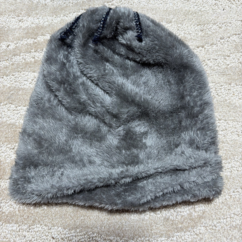 Black Serremo Beanie Hat Sherpa Lined