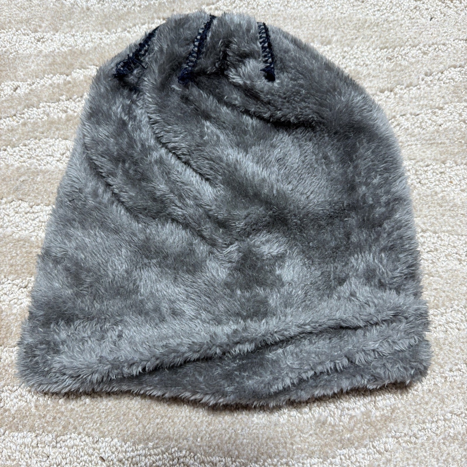 Black Serremo Beanie Hat Sherpa Lined