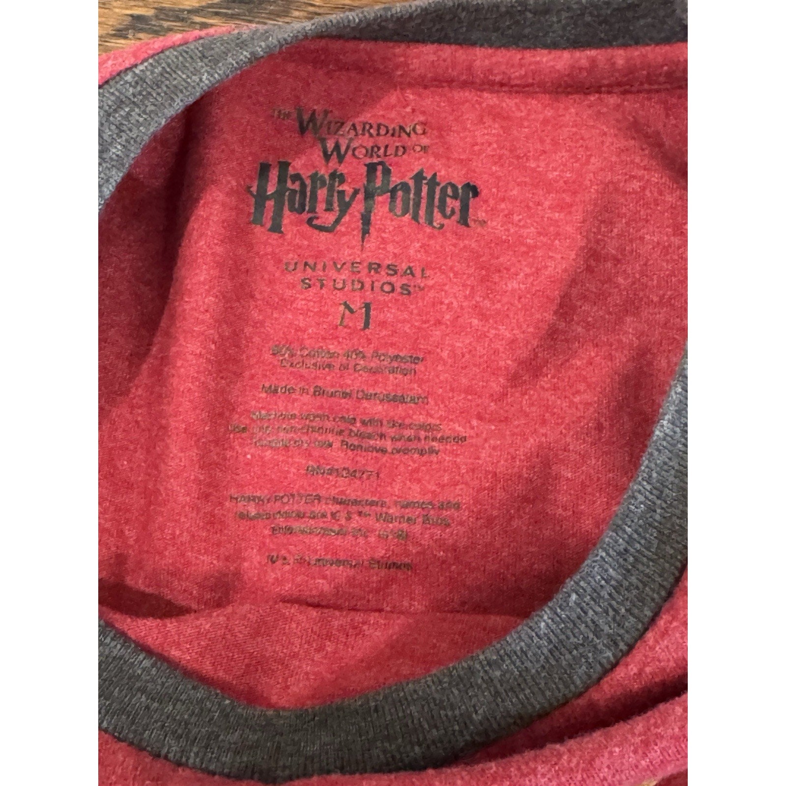 Brave Gryffindor Harry Potter Universal Studios The Wizarding World Men Sz M