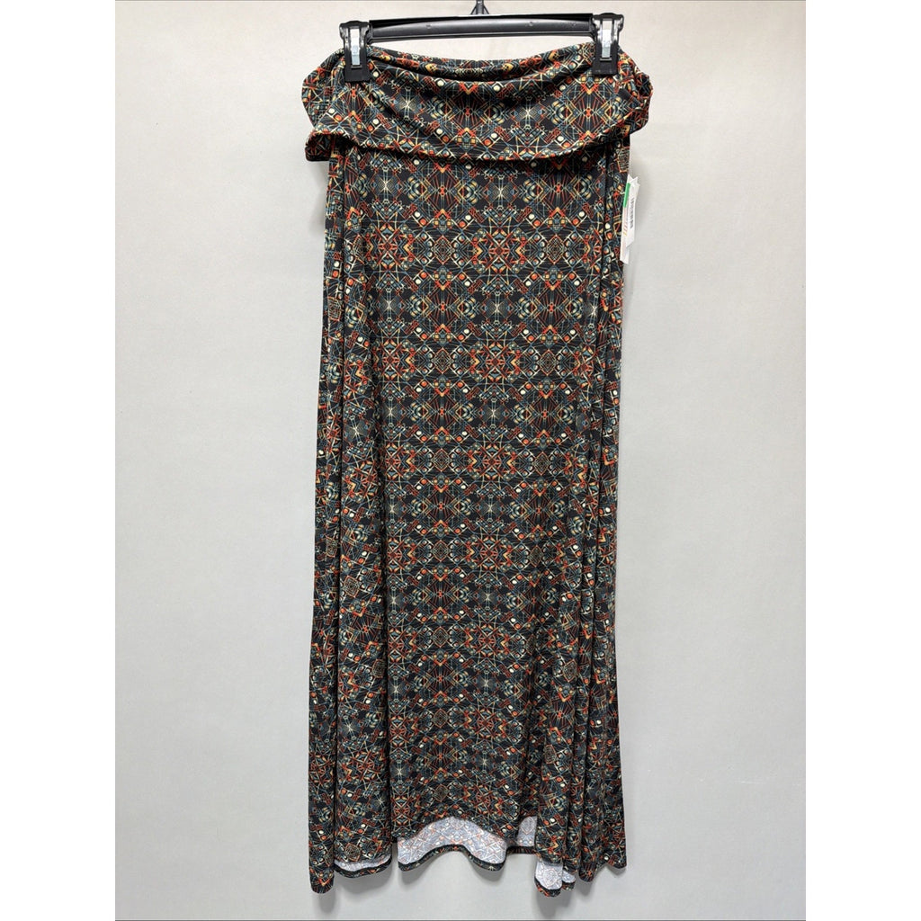 LuLaRoe Size Large Maxi Skirt Aztec Print Stretch Knit Long Women’s L New
