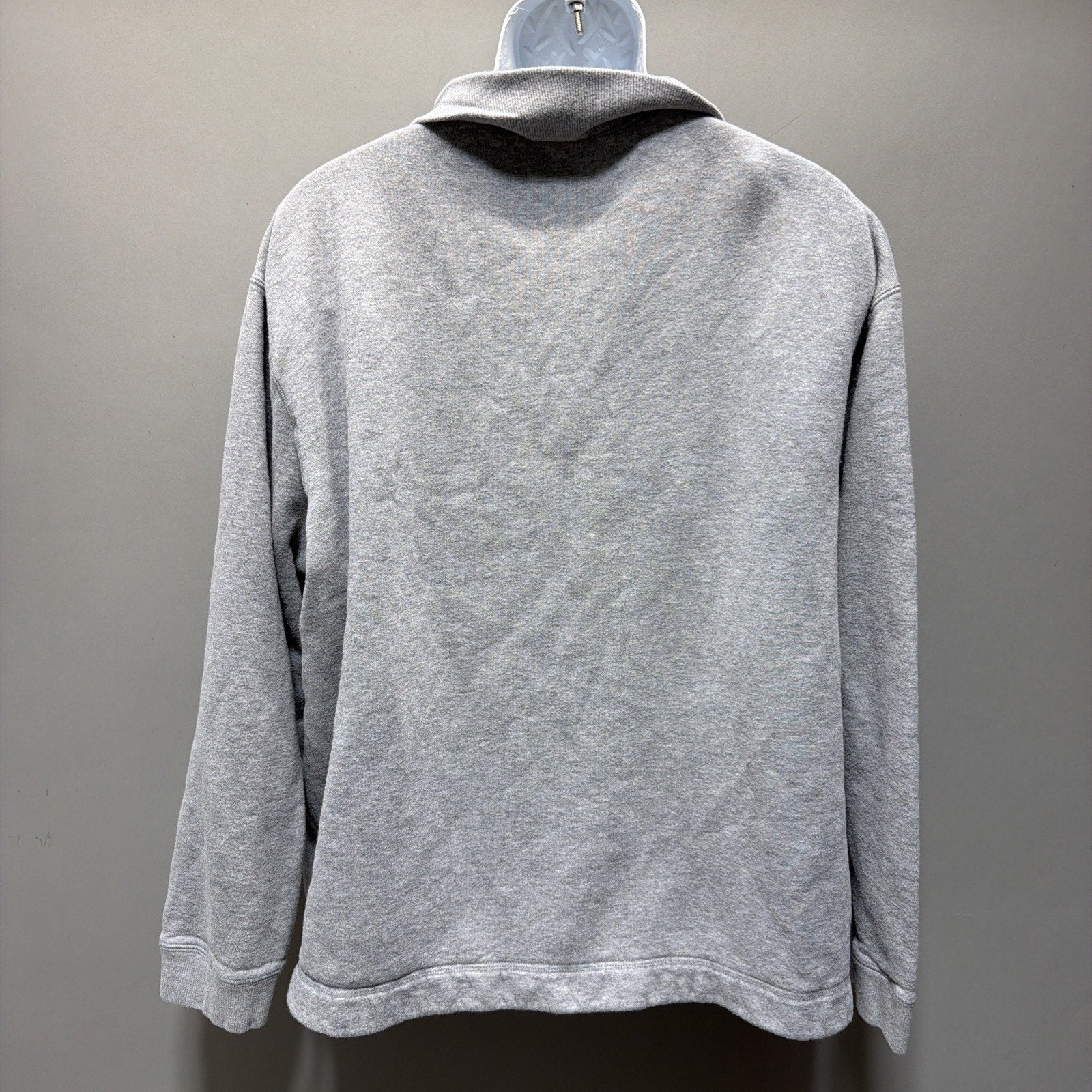 Bills Khakis Amercian Design Fleece Sweater Gray 1/4 Zip Pocket XXL