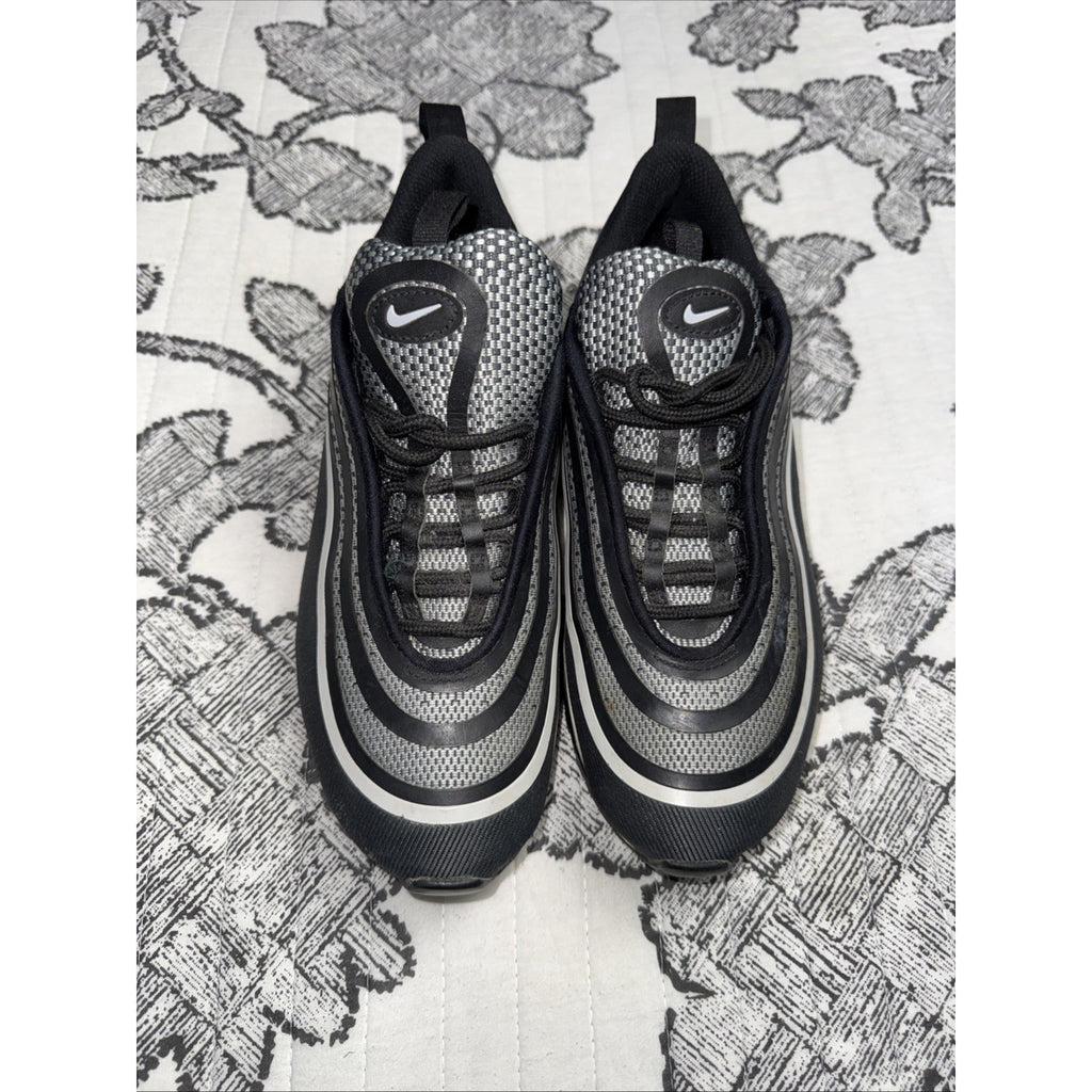 Nike Air Max 97 Ul 17 GS Size 5Y youth Size 6.5 Womens Black White Silver Shoes