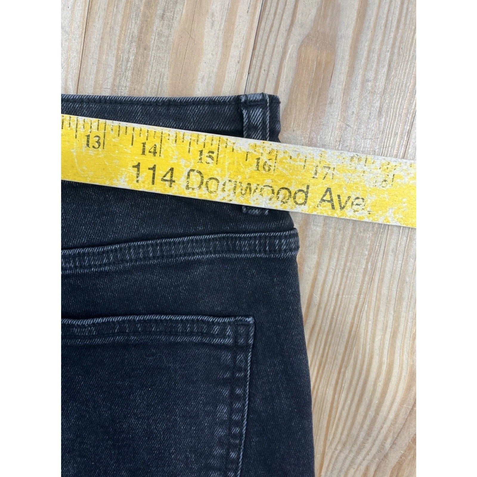 Michael Kors Selma Crop High Rise Flare Jeans Black Size 12 NWT