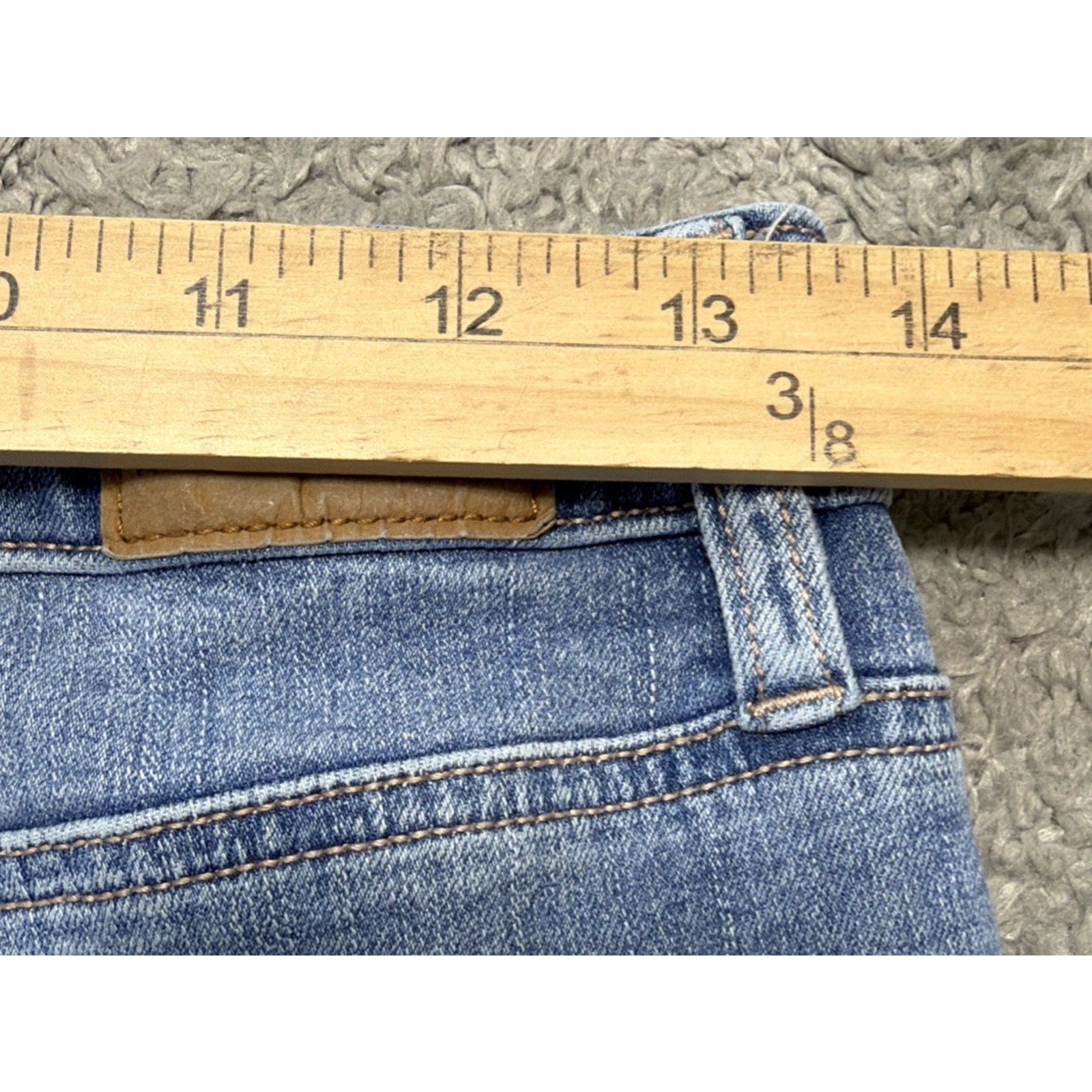 American Eagle Denim Jeans Women Sz 8 Super Hi Rise Jegging Light Wash Normcore