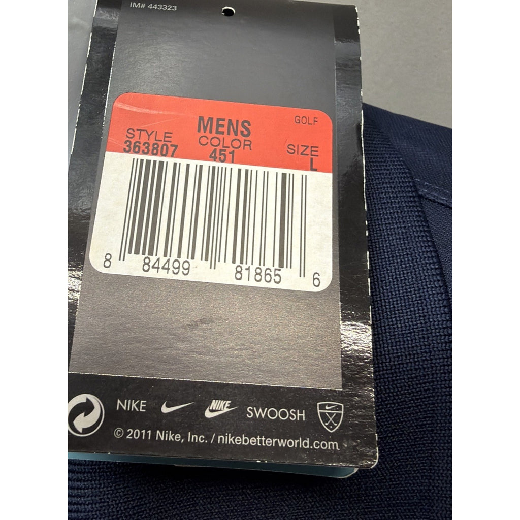 Nike Golf Dri-FIT Victory Men’s Polo Shirt Navy SZ: L Company Logo 363807-451