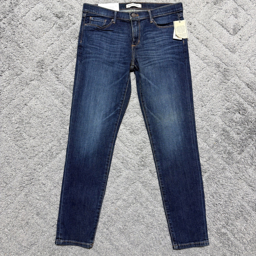 Banana Republic Premium Skinny Ankle Jeans Womens 29 Stretch Mid Rise Denim NWT